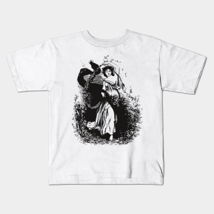 Flower girl - dreamy scene Kids T-Shirt